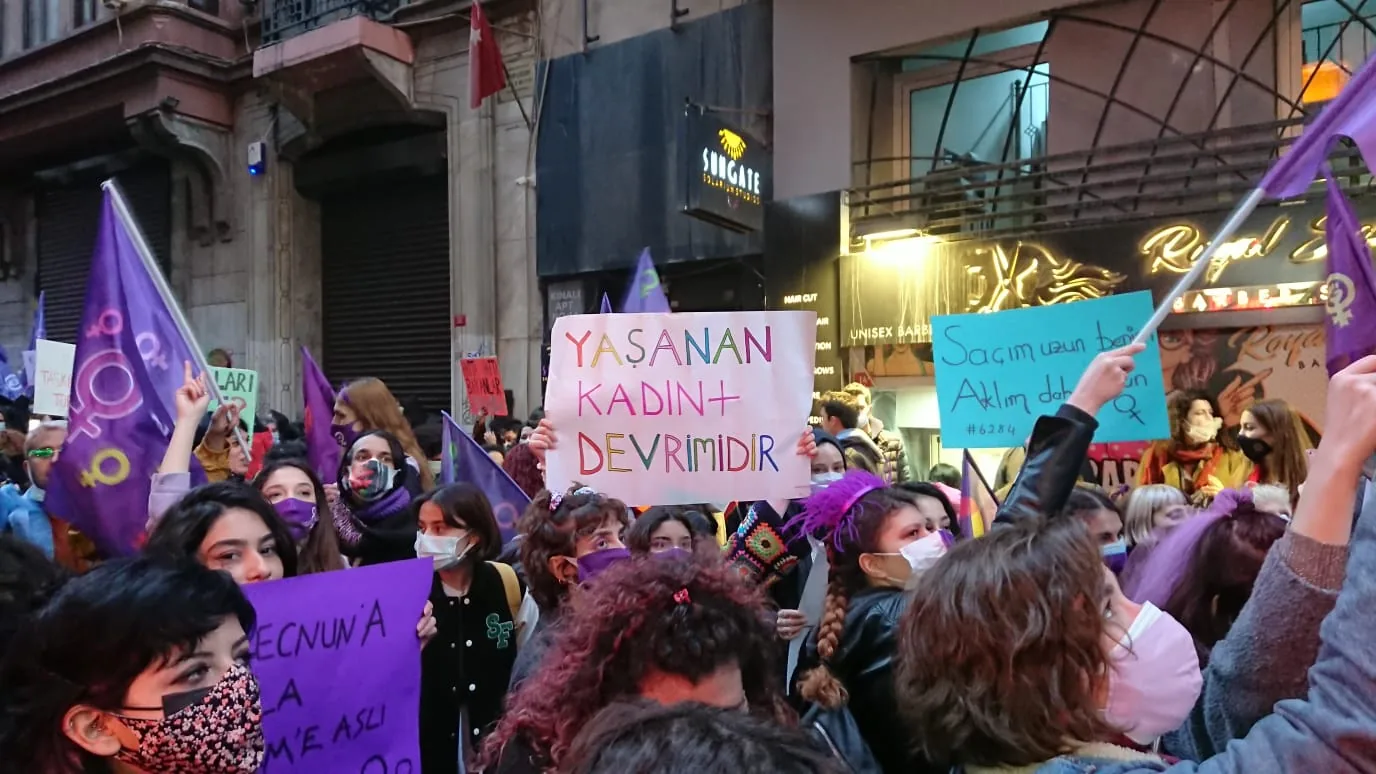 8 Mart Feminist Gece Yürüyüşü / 2021 / Foto: Gözde Deminbilek