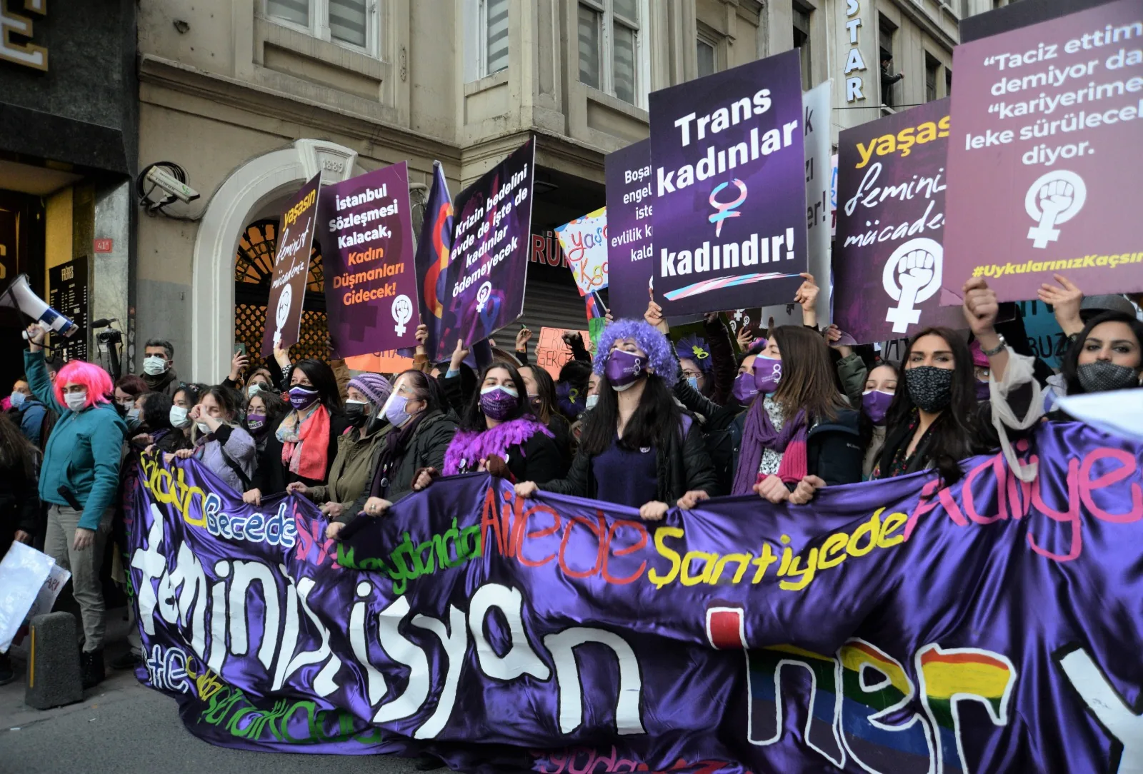 8 Mart Feminist Gece Yürüyüşü / 2021 / Foto: Gizay Arden Çelik
