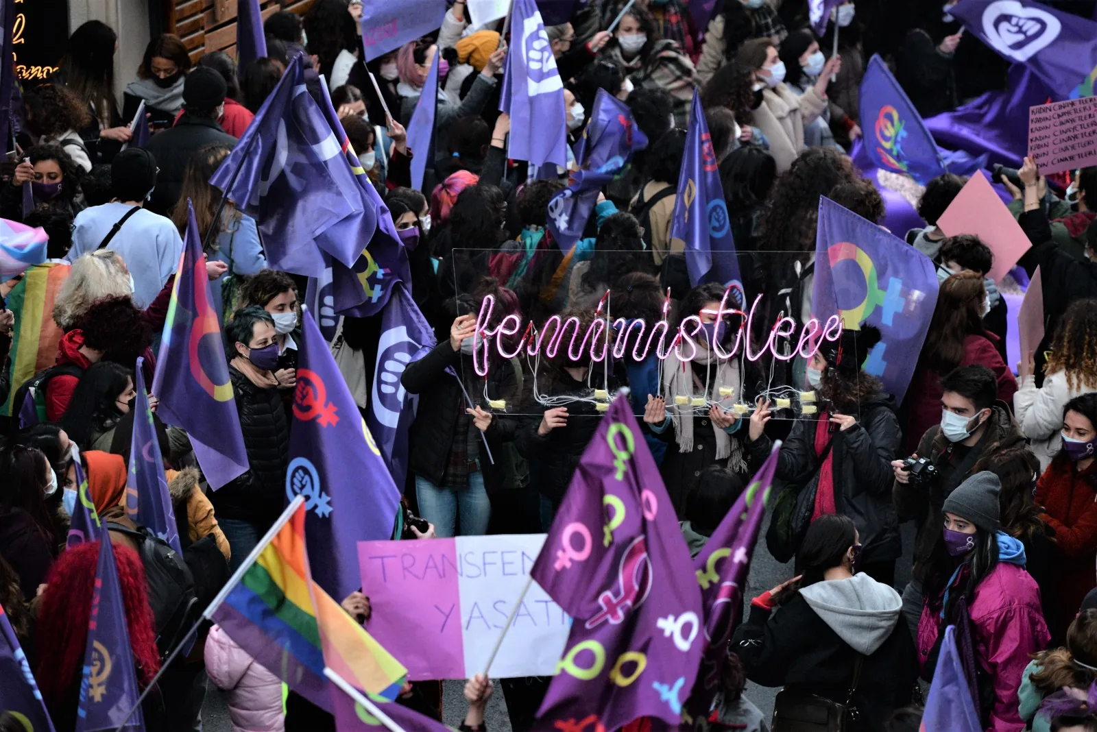 8 Mart Feminist Gece Yürüyüşü / 2021 / Foto: Gizay Arden Çelik