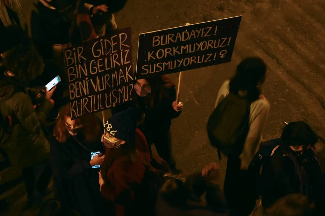 8 Mart Feminist Gece Yürüyüşü / 2021 / Foto: Dilara Açıkgöz