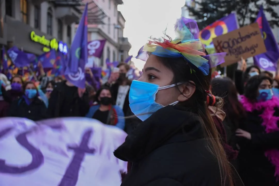 8 Mart Feminist Gece Yürüyüşü / 2021 / Foto: Dilara Açıkgöz