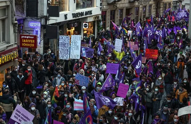 8 Mart Feminist Gece Yürüyüşü / 2021 / Foto: BirGün