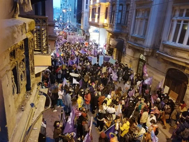 8 Mart Feminist Gece Yürüyüşü / 2021 / Foto: BirGün