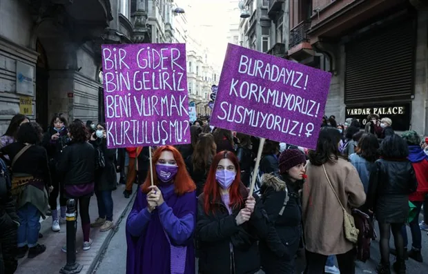8 Mart Feminist Gece Yürüyüşü / 2021 / Foto: BirGün