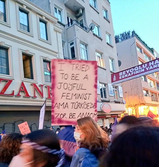 8 Mart Feminist Gece Yürüyüşü / 2021 / Foto: Bilinmiyor