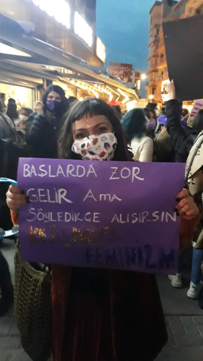 8 Mart Feminist Gece Yürüyüşü / 2021 / Foto: Bilinmiyor