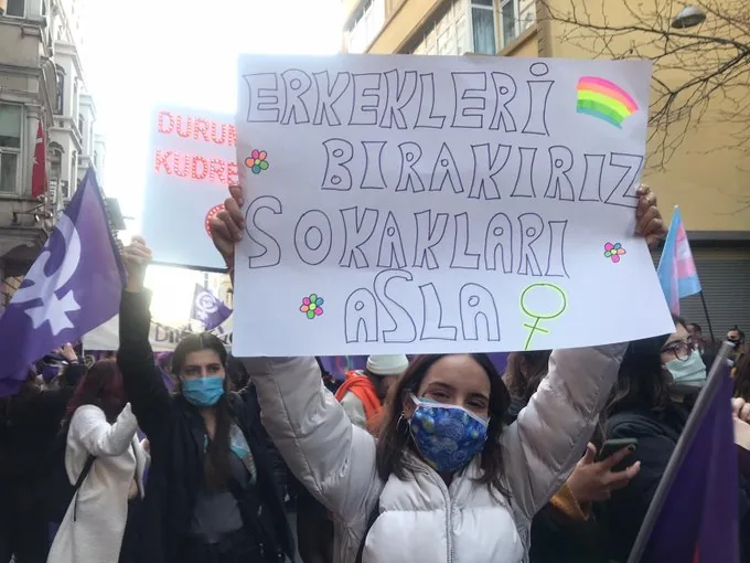 8 Mart Feminist Gece Yürüyüşü / 2021 / Foto: Bilinmiyor