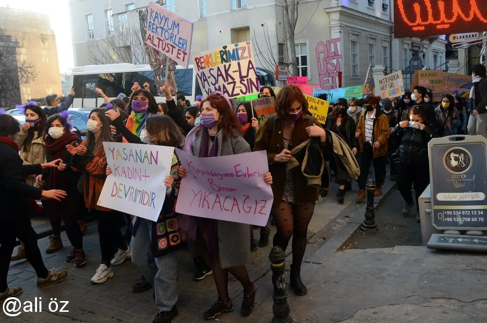 March 8 Feminist Night March / 2021 / Photograph: Ali Öz