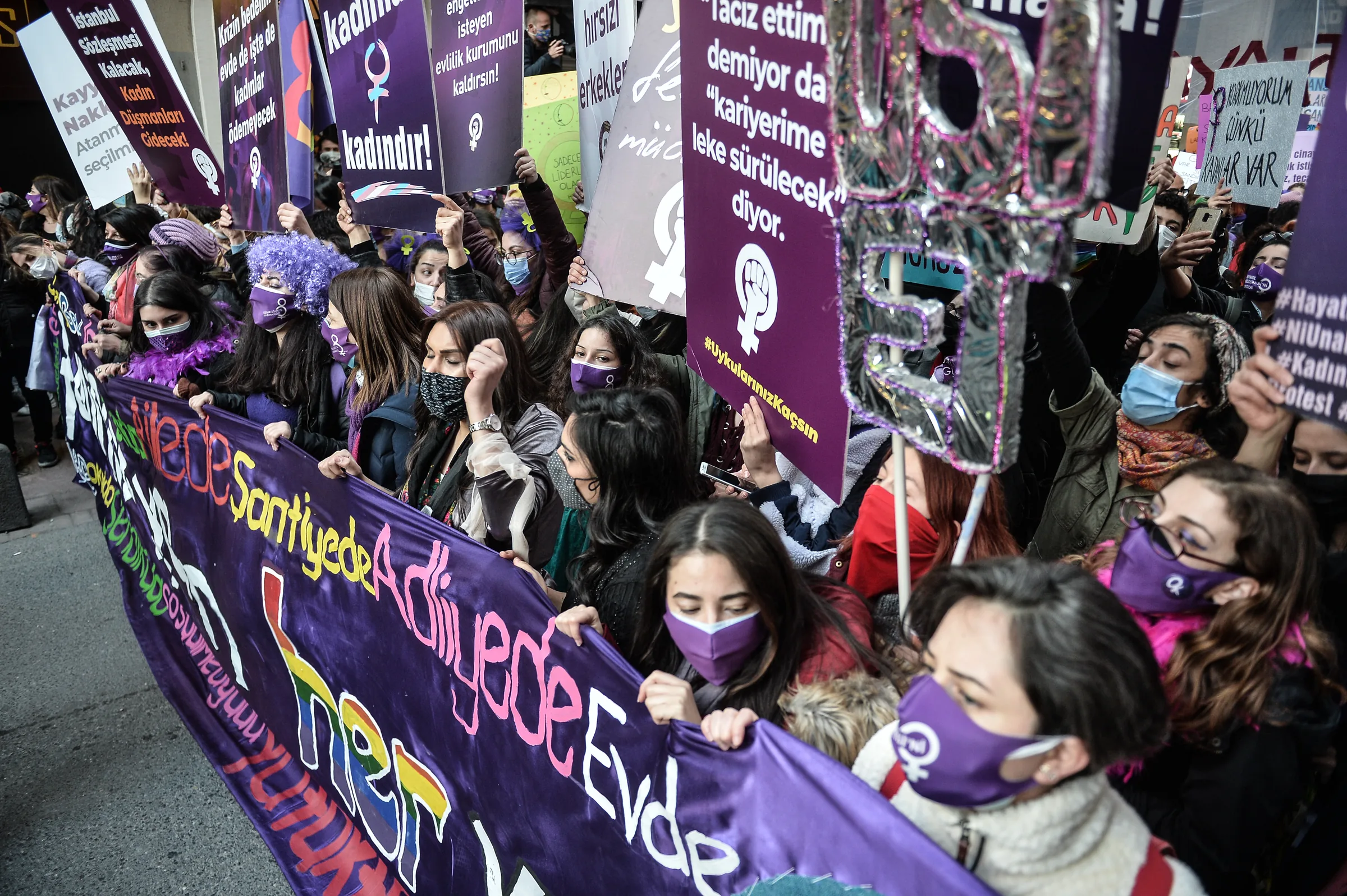 8 Mart Feminist Gece Yürüyüşü / 2021 / Foto: İbrahim Mase