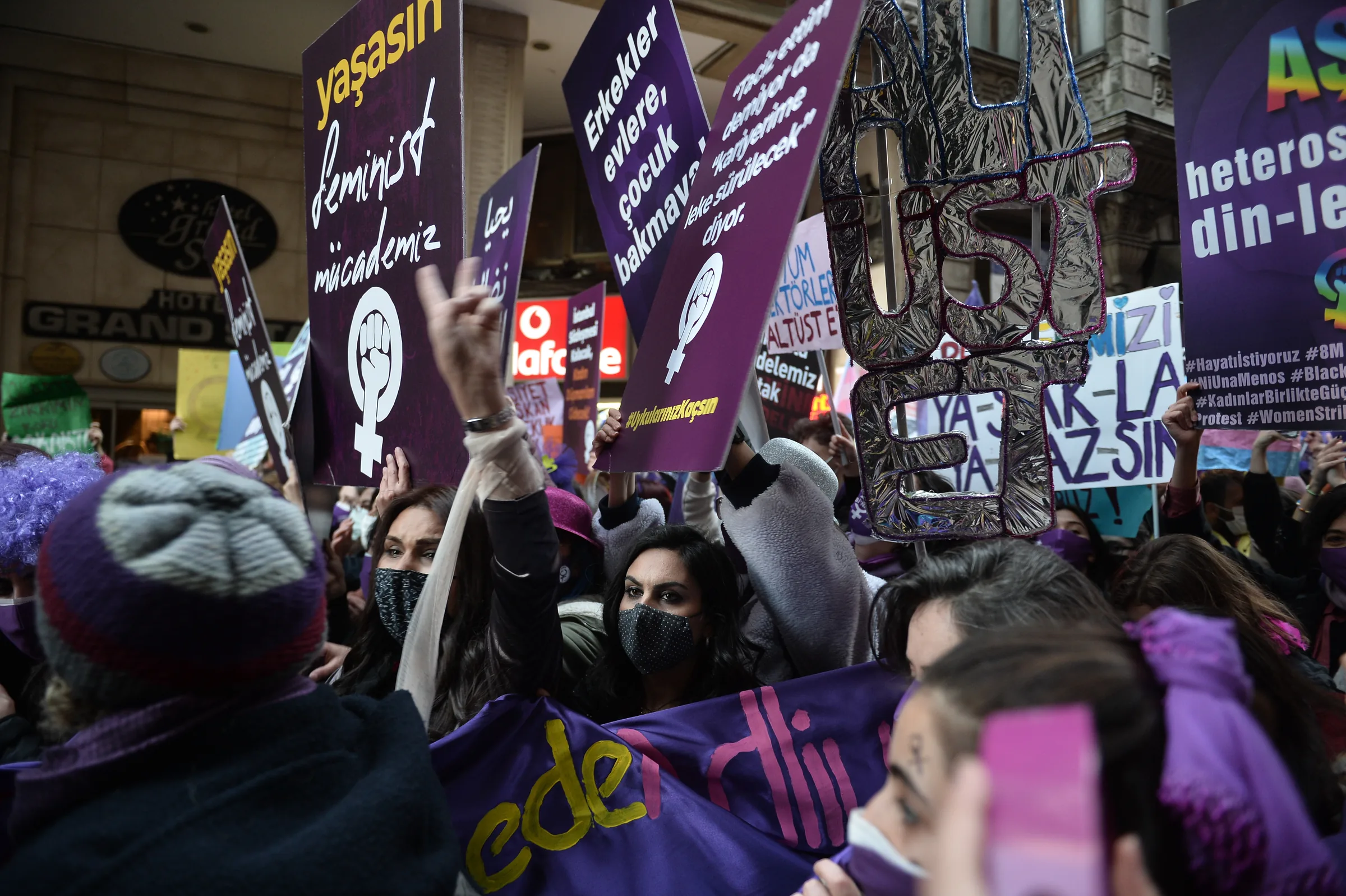 8 Mart Feminist Gece Yürüyüşü / 2021 / Foto: İbrahim Mase
