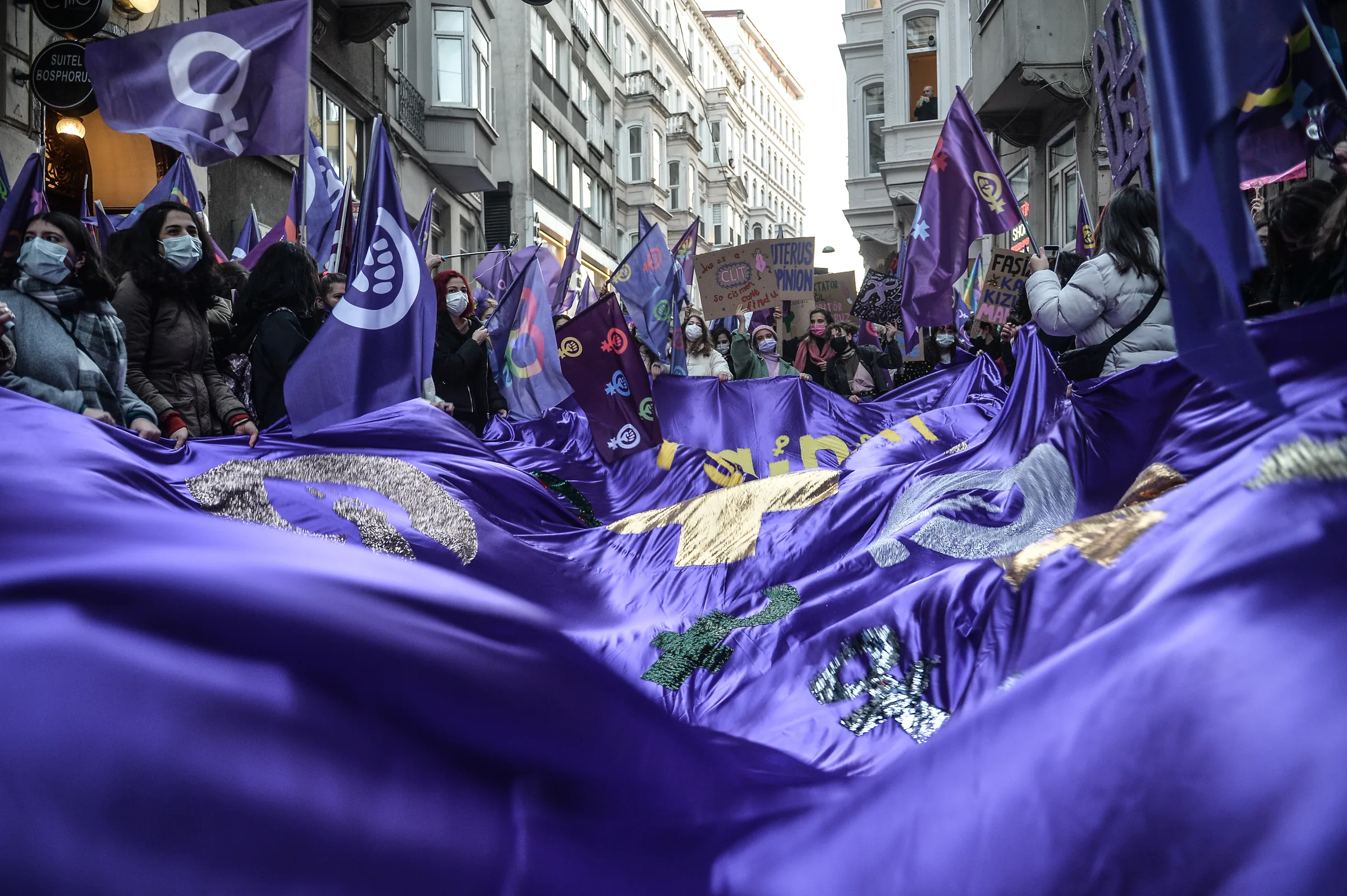 March 8 Feminist Night March / 2021 / Photograph: İbrahim Mase