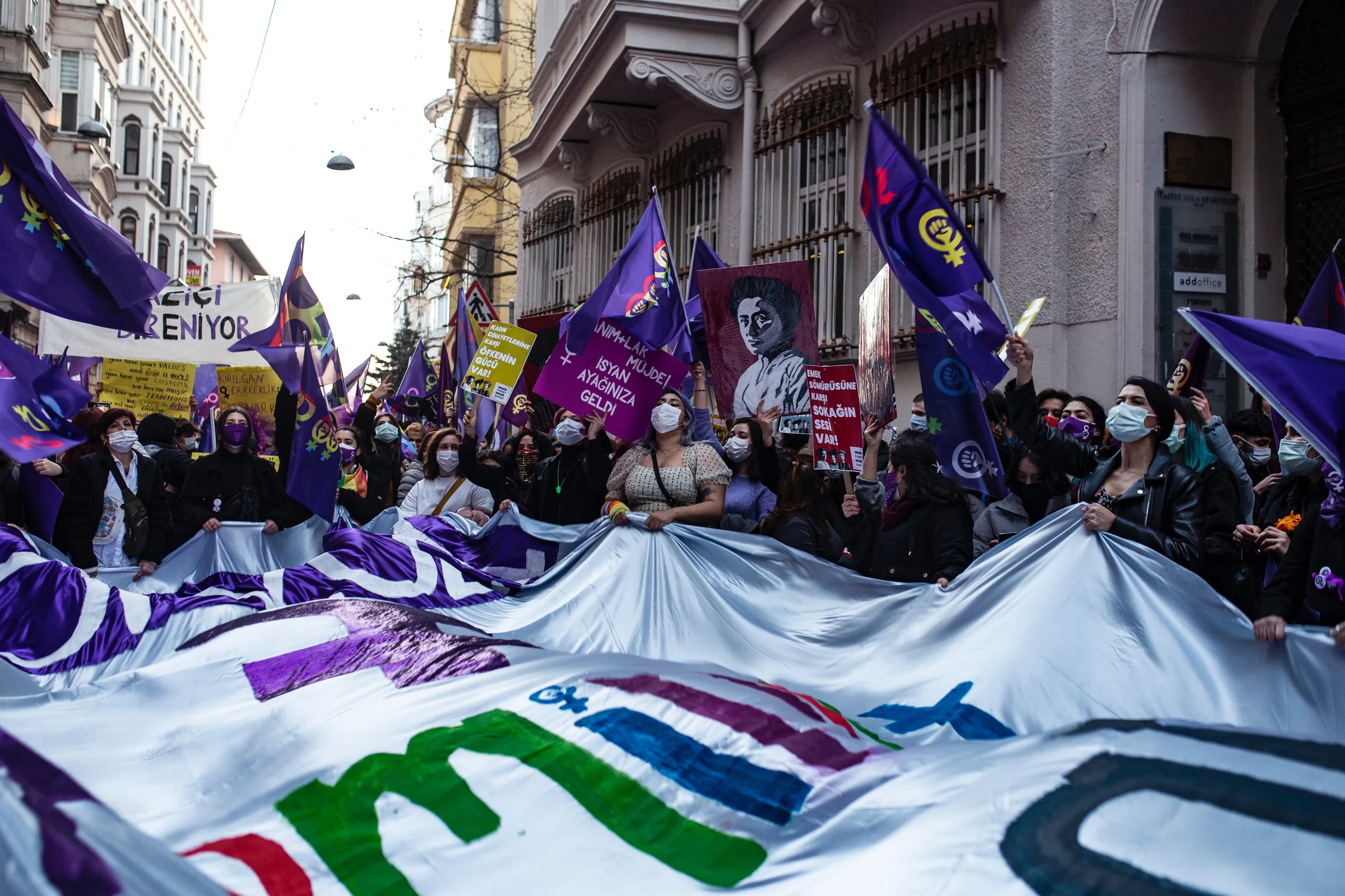8 Mart Feminist Gece Yürüyüşü / 2021 / Foto: Cansu Yıldıran