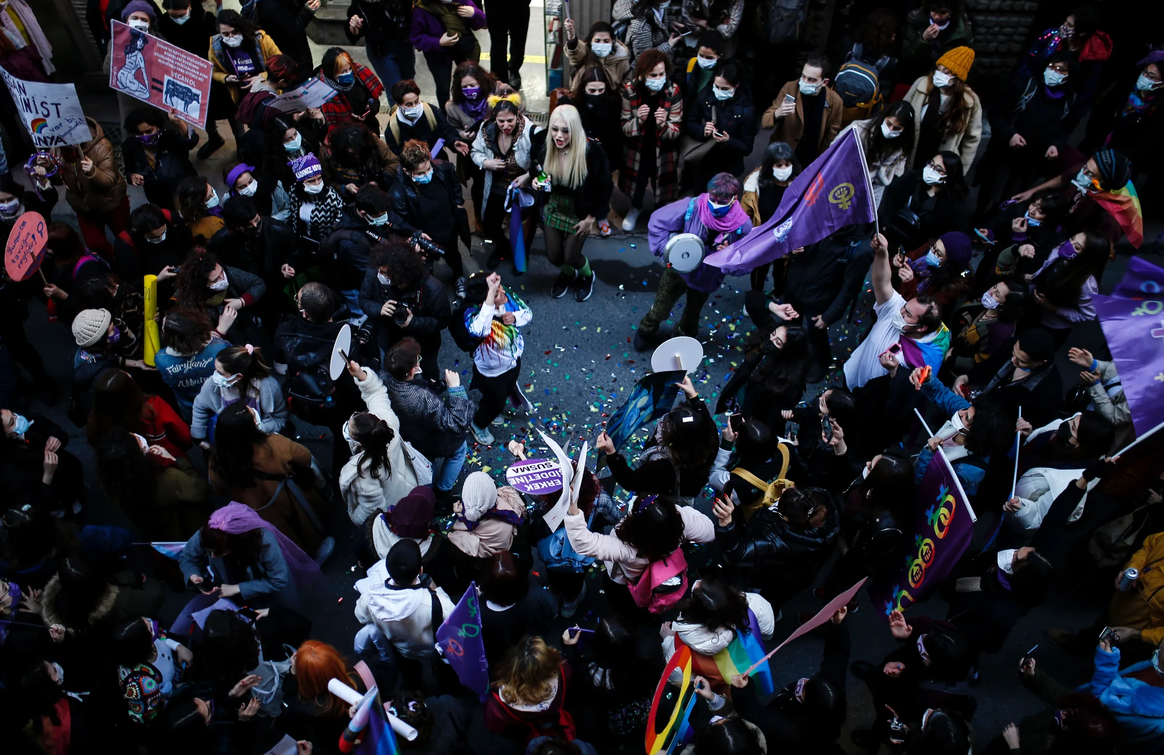 8 Mart Feminist Gece Yürüyüşü / 2021 / Foto: Cansu Yıldıran