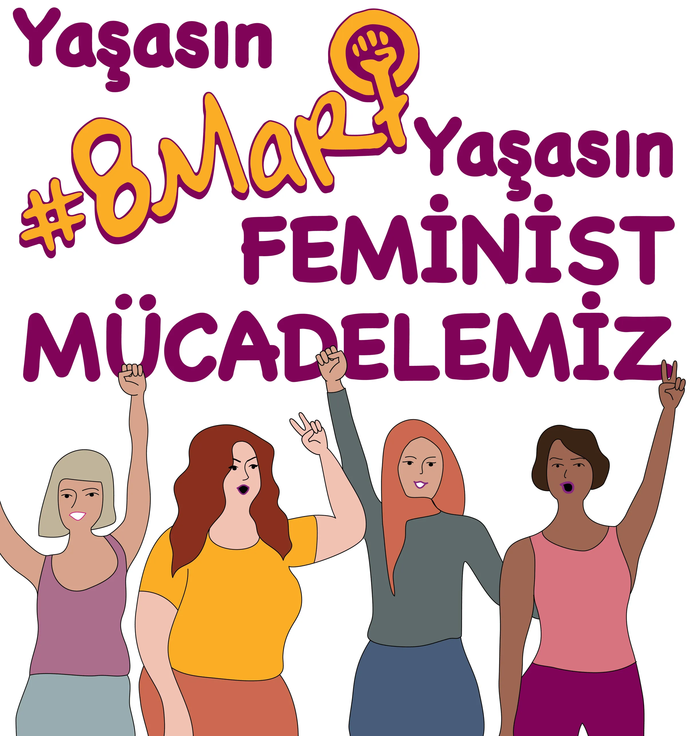 8 Mart Feminist Gece Yürüyüşü / 2021 / İllustrasyon