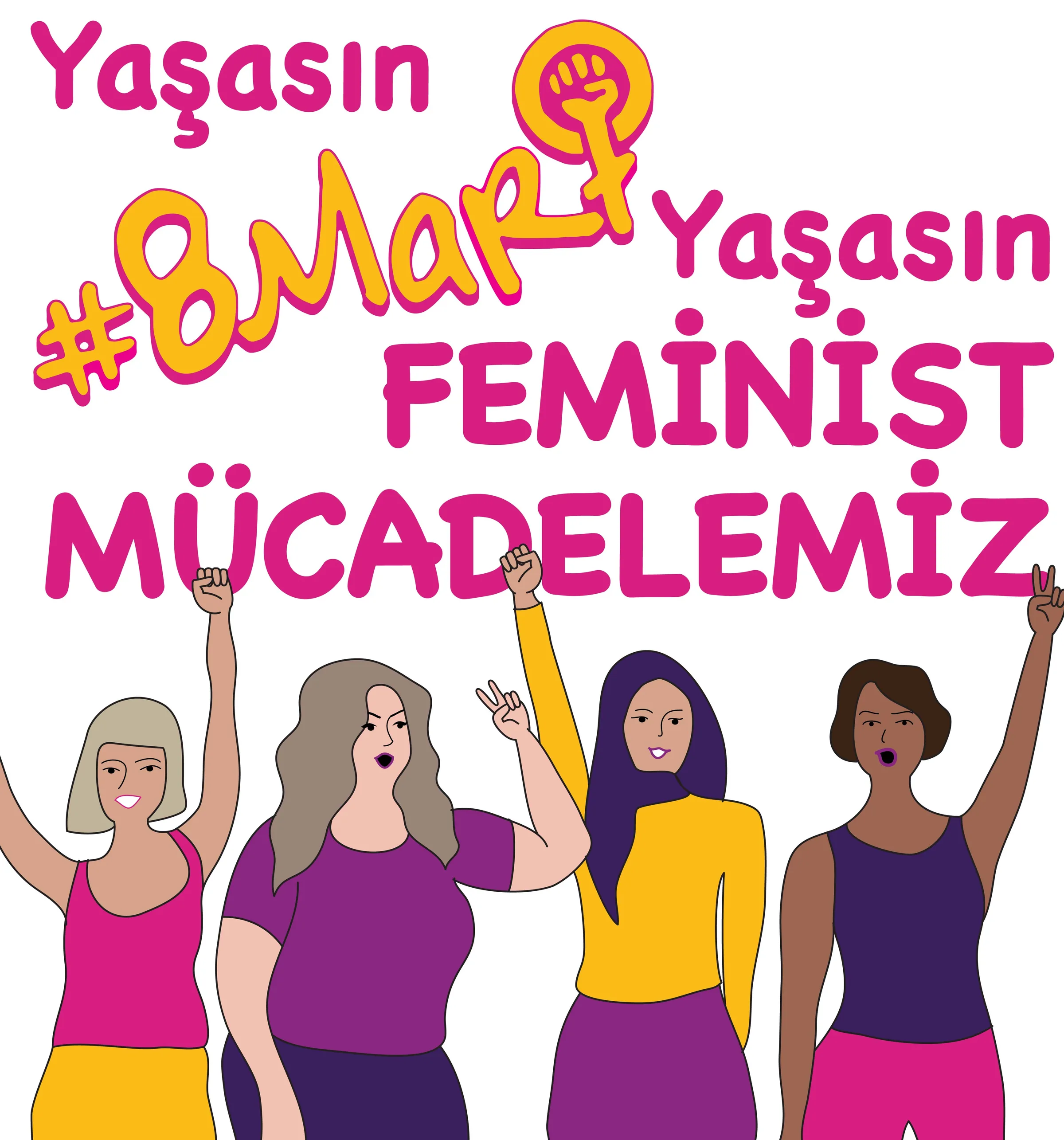 8 Mart Feminist Gece Yürüyüşü / 2021 / İllustrasyon