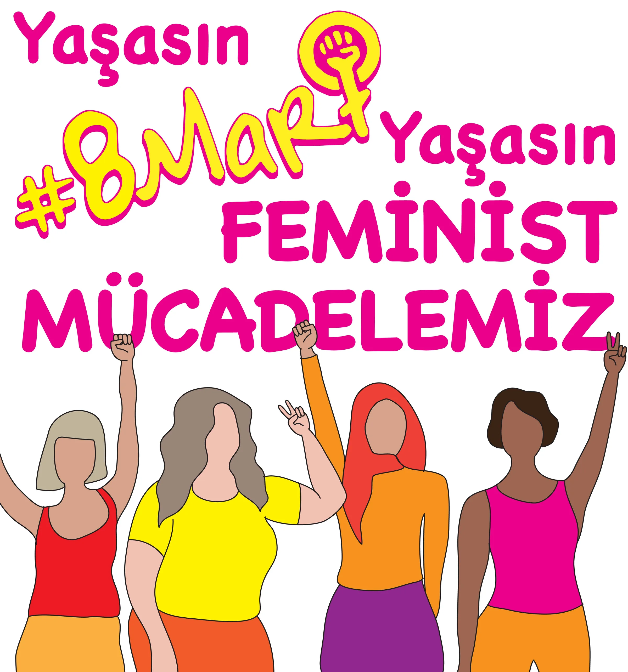 8 Mart Feminist Gece Yürüyüşü / 2021 / İllustrasyon